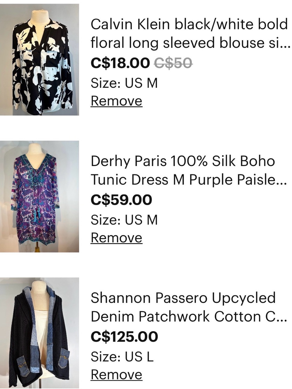Bundle @juliachupik three items shown in photo..$160